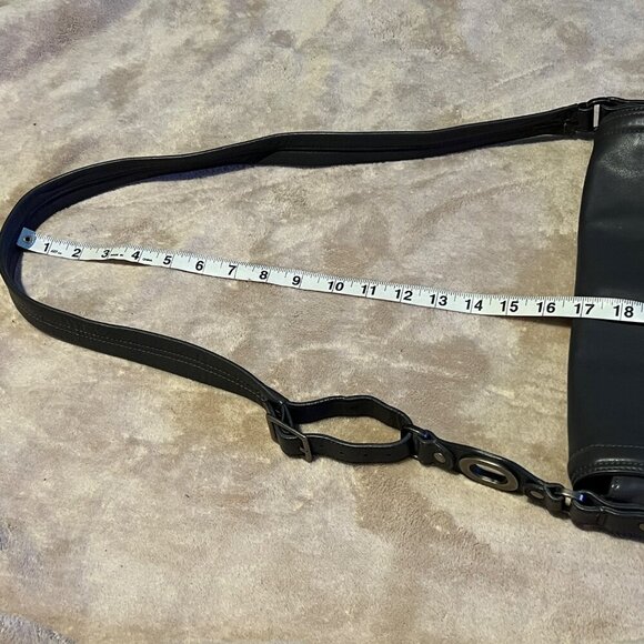 Hobo International Gray Leather Fold Over with dust bag - Picture 16 of 16